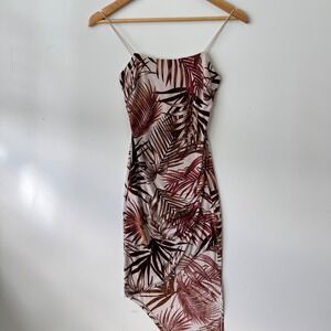 Ruda Made In Mexico Bodycon Dress‎ Tropical Print Sleeveless Mini Dress XS